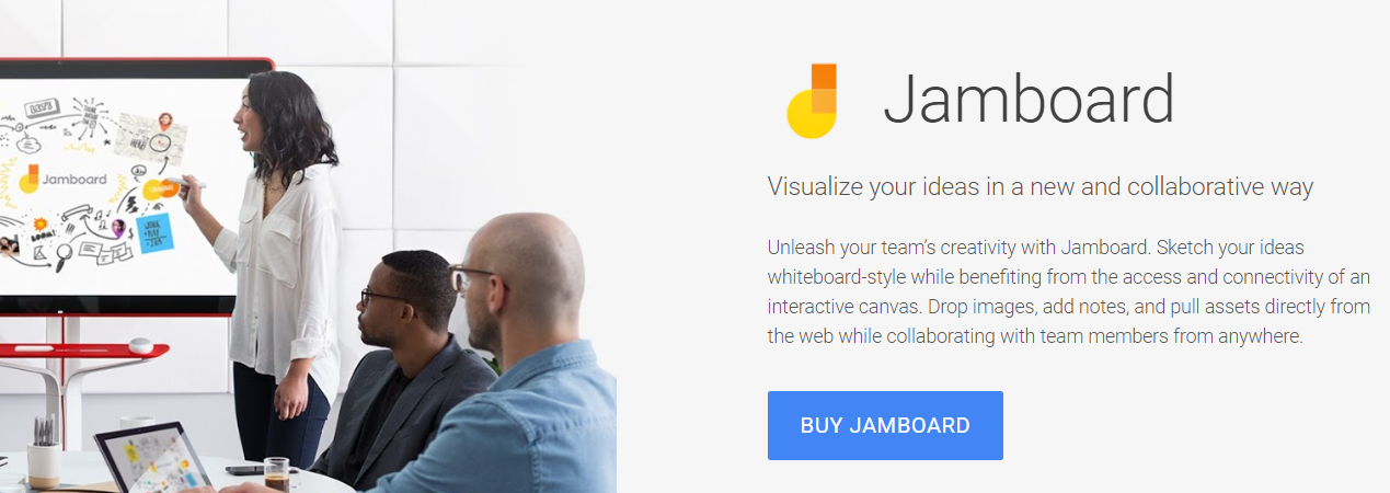 Googl jamboard for internal collaboration and communication