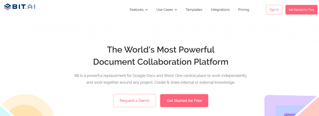 Bit.ai: Document collaboration tool for Creating Sales Playbooks