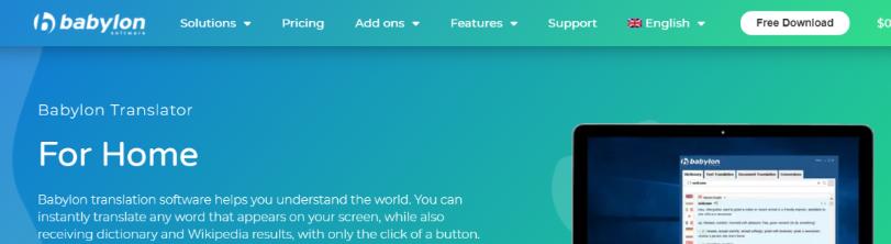 Babylon translator as an alternative to google translator