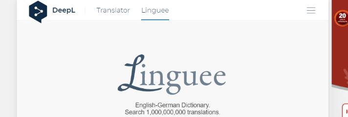 Linguee as an alternative to google translator