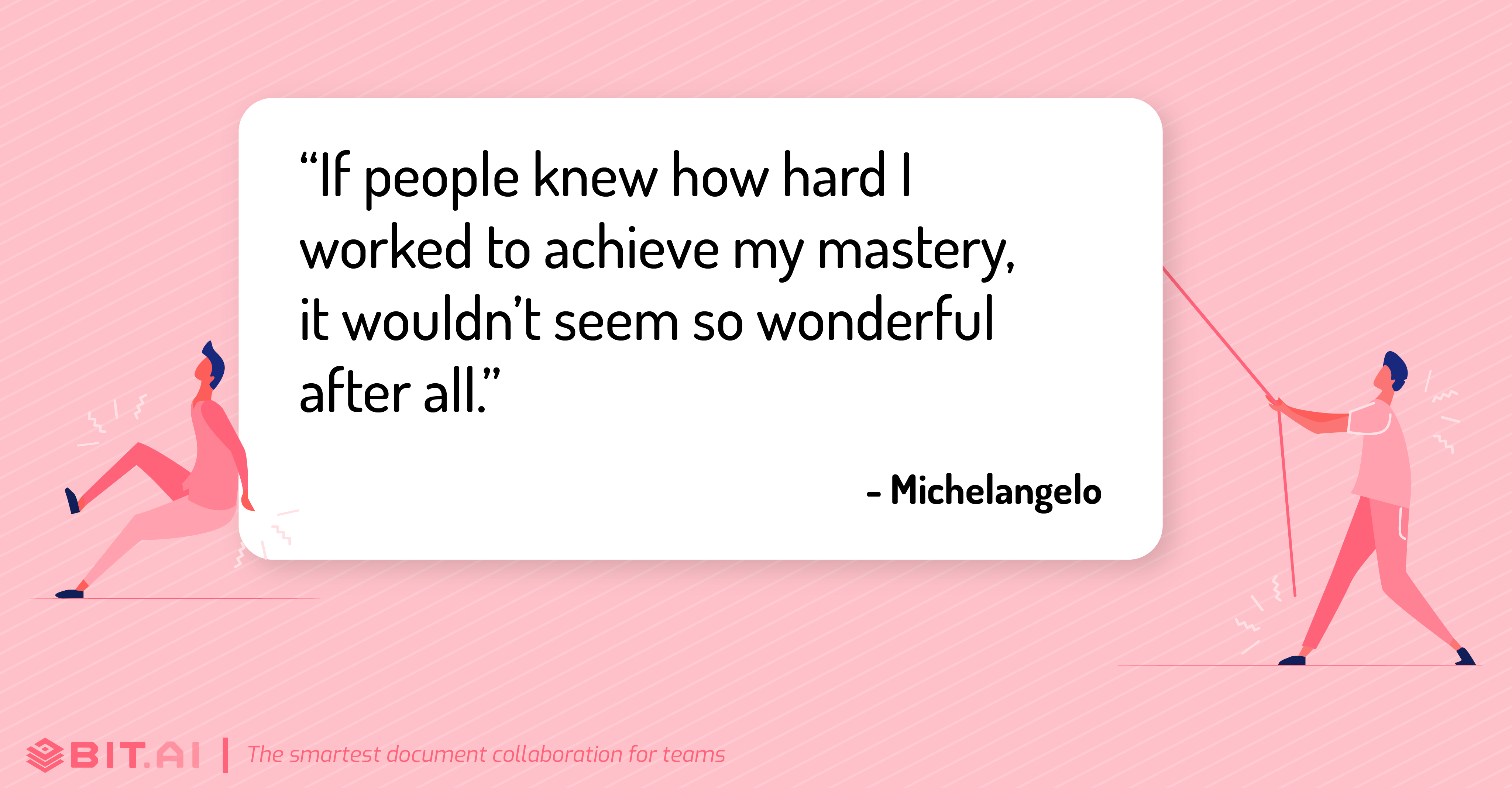 Hard work quote by Michelangelo