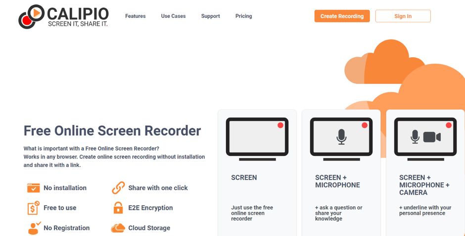 Calipio: Screen recorder