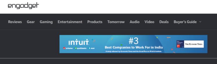 Engadget: A tech website