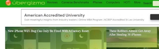 Ubergizmo: A tech website