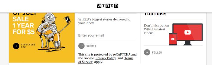 Wired: A tech website