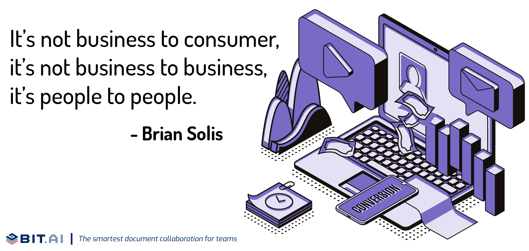 Illustration of quote related to B2B and B2C leads