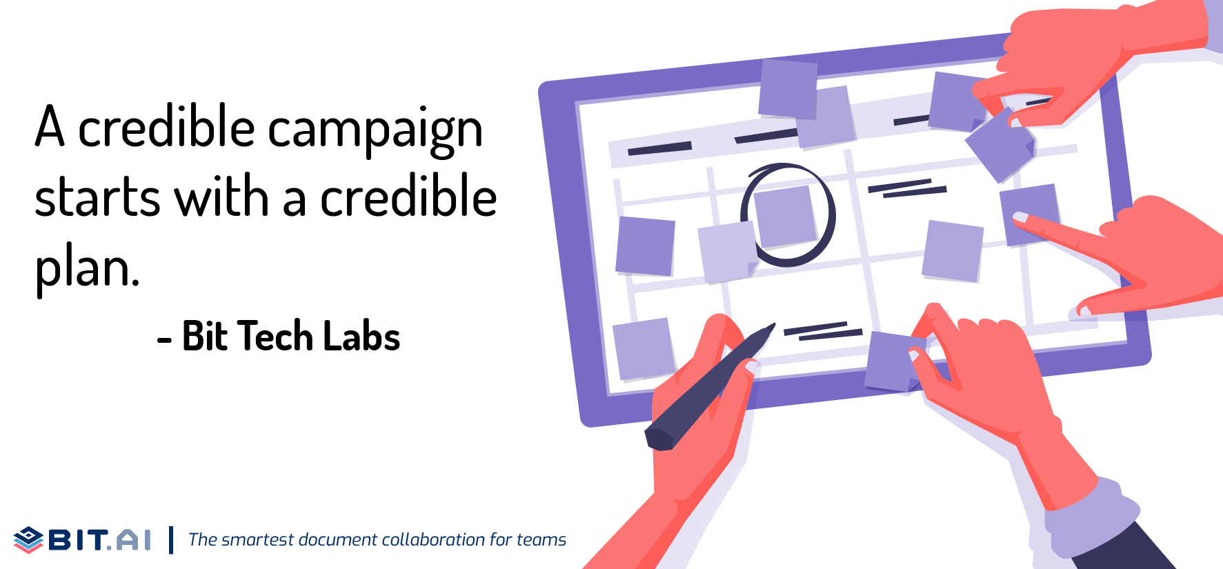 illustration of quote related to planning of project for generating leads