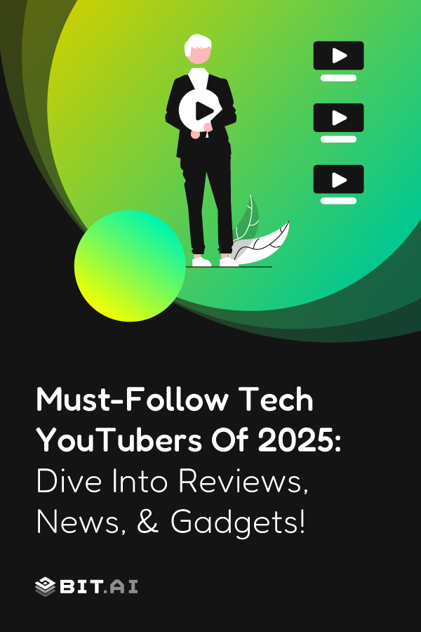 Top tech youtubers - Pinterest banner