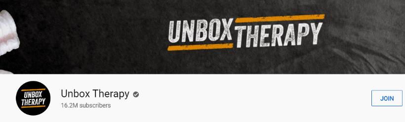 Unbox Therapy: Tech youtube channel