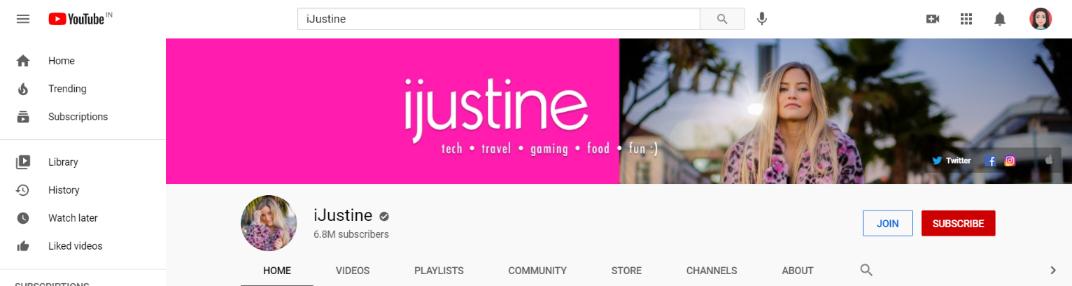 iJustine: Top tech youtuber