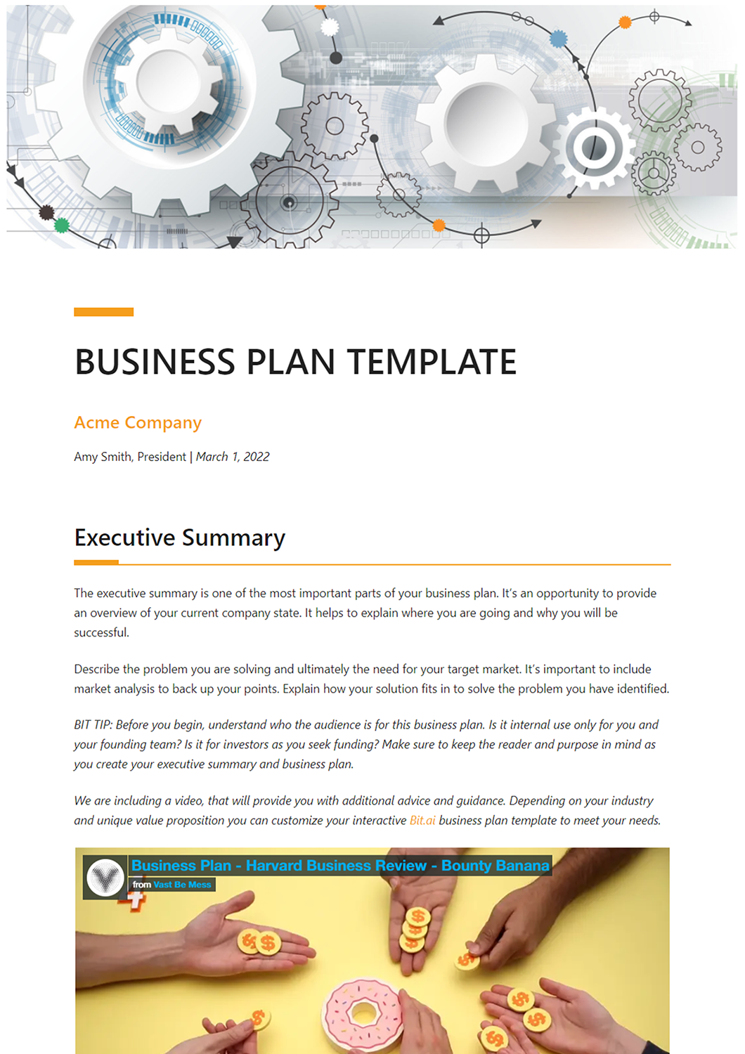 ready made business plan