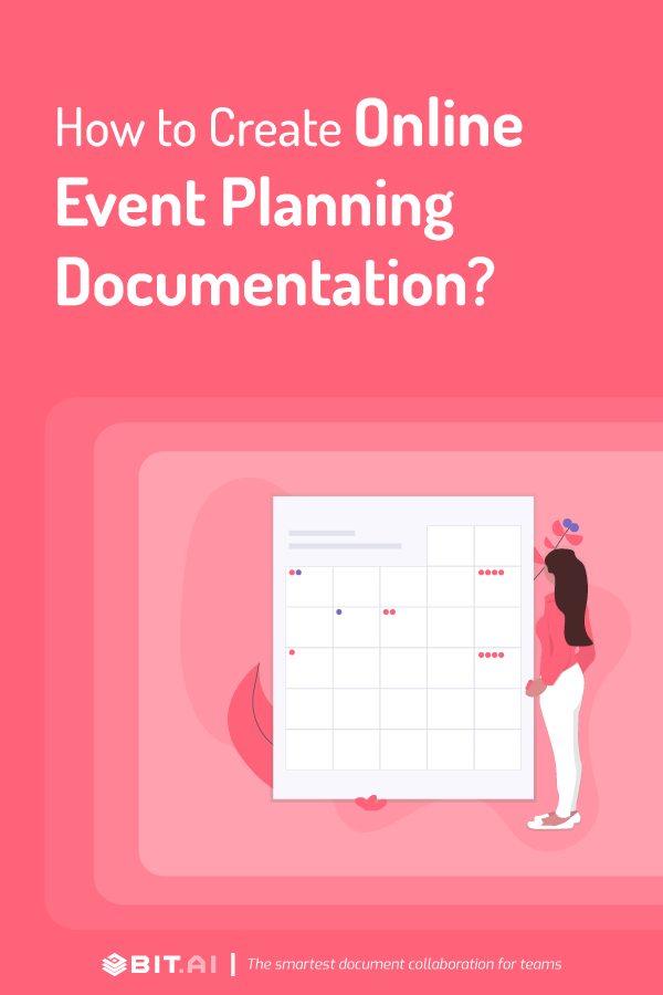 Online event planning document - pinterest