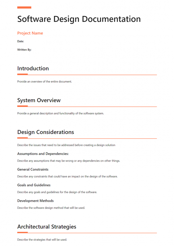 Software Design Document: What Is It & How To Create It! (Template ...