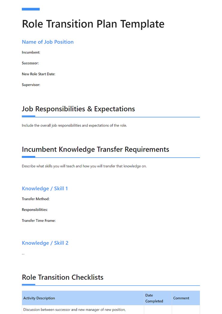 How to Create a Clear Transition Plan? (Free Template Included)