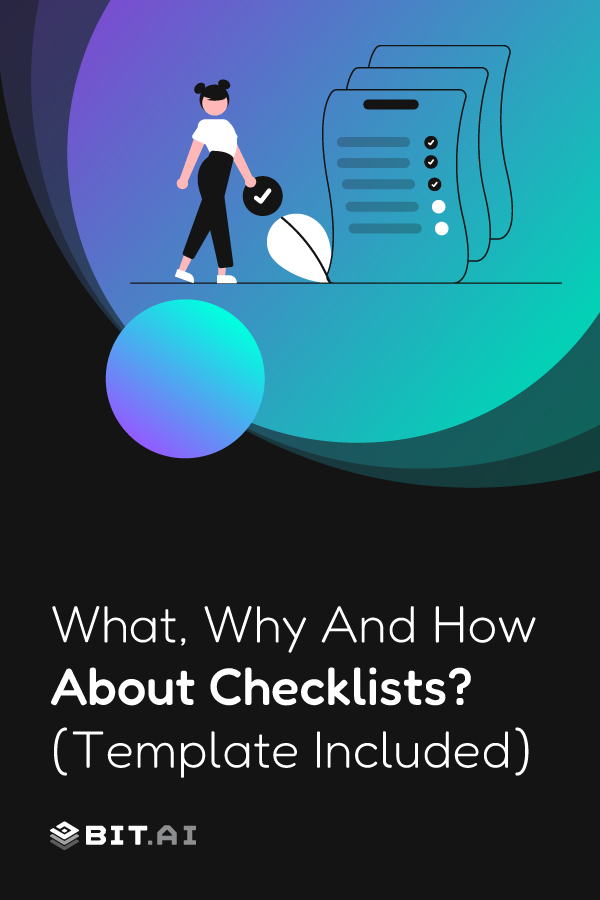 How to create a checklist the right way - pinterest