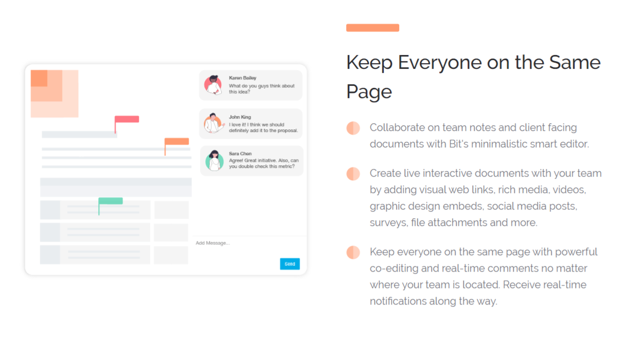 Collaborate with colleagues in real time documents