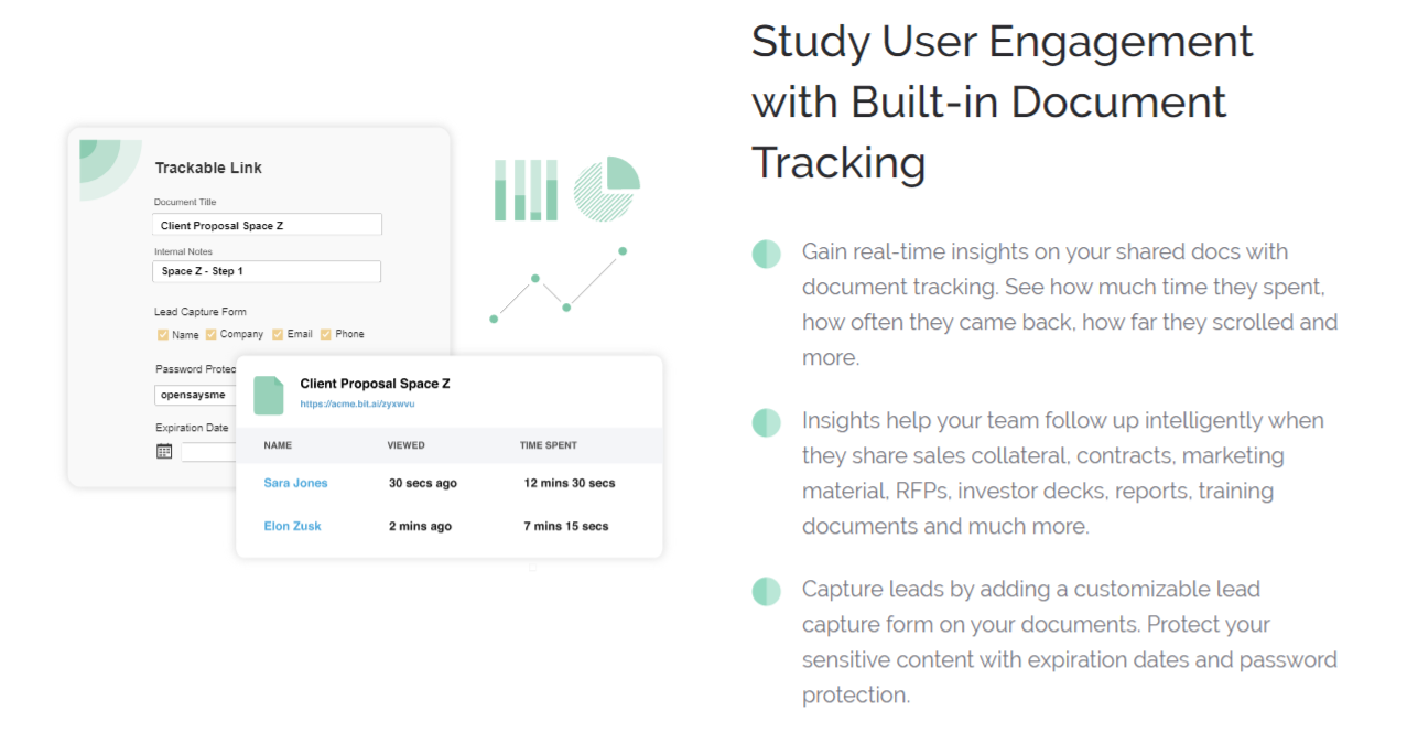 Built in document tracking in bit