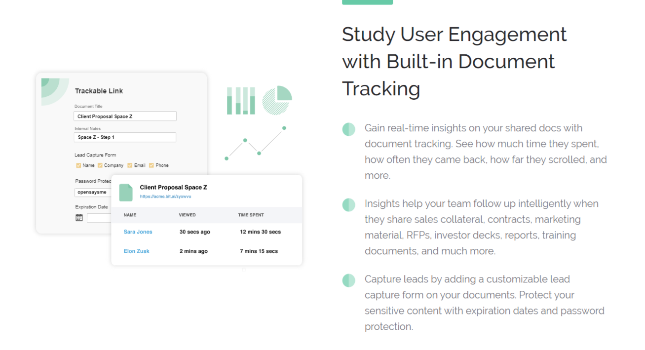 Track engagement on event documents