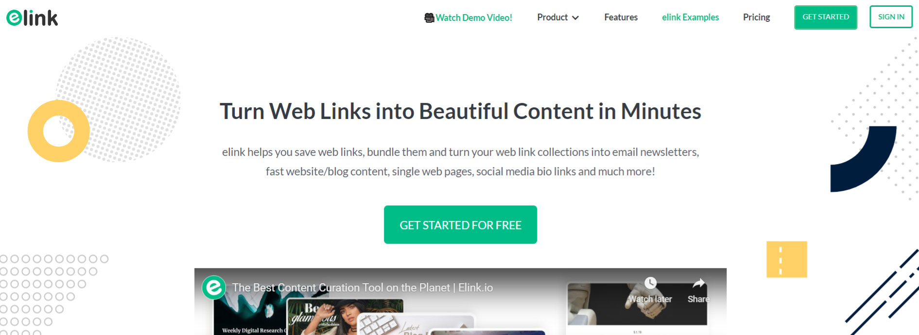 elink.io: Content creation software