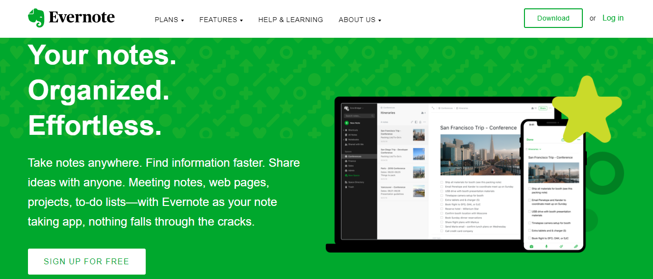 Evernote: Student tool for note-taking