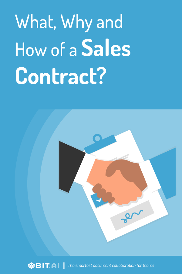 Sales contract - pinterest