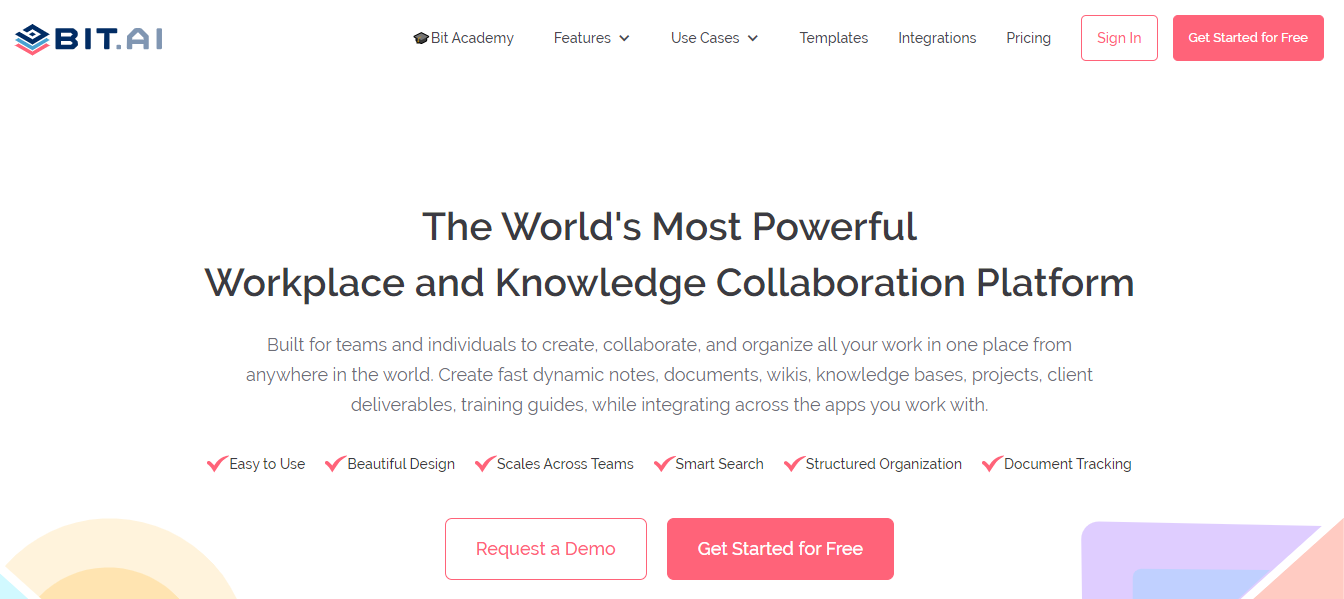 Bit.ai: Document collaboration platform