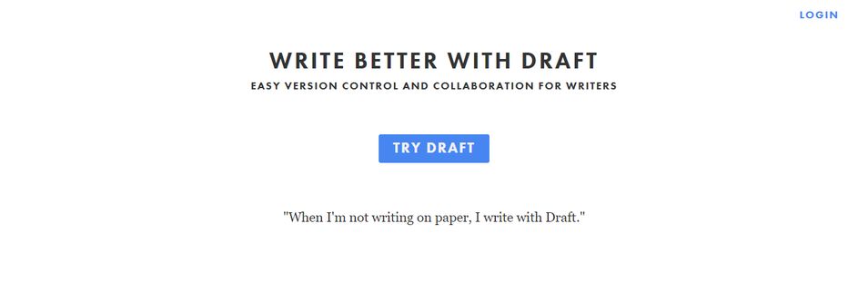 Draft: App for writing a book