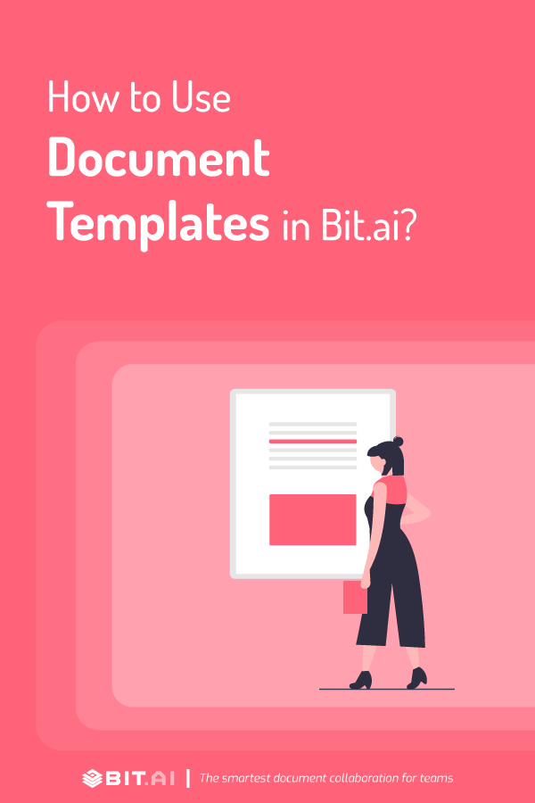 how to use document templates in bit.ai - pinterest