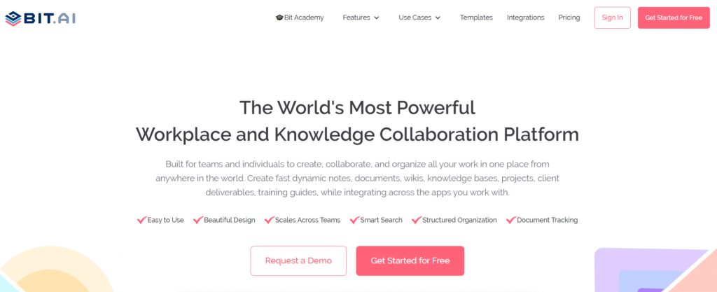 Bit.ai: Student collaboration tool