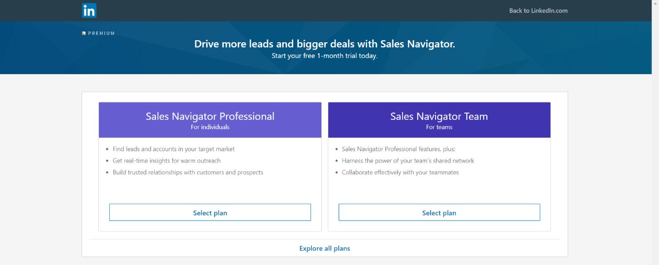 Linkedin sales navigator: Sales tool for prospecting