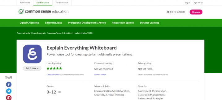 Explain everything whiteboard: Homeschooling app and tool