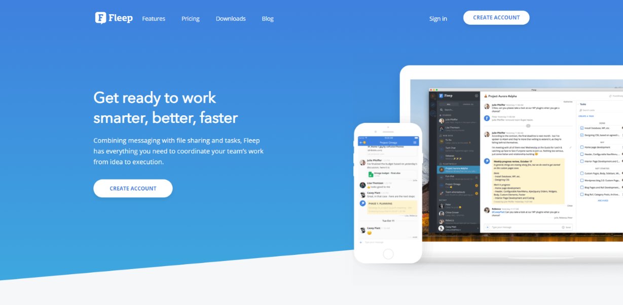 Fleep: Team management software