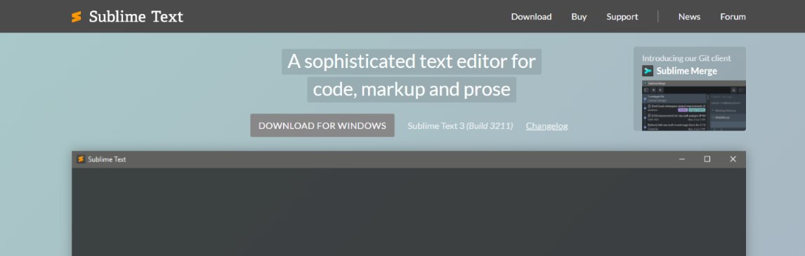 Sublime text: Code editor
