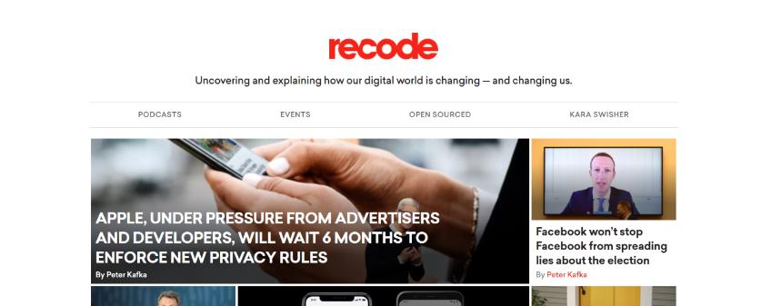 Recode: Technology blog