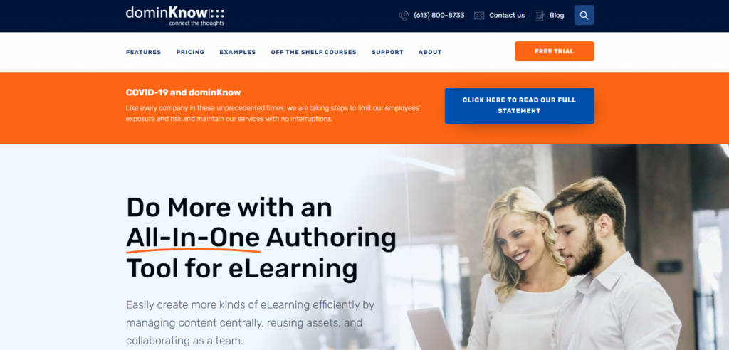 Dominknow: Authoring tool