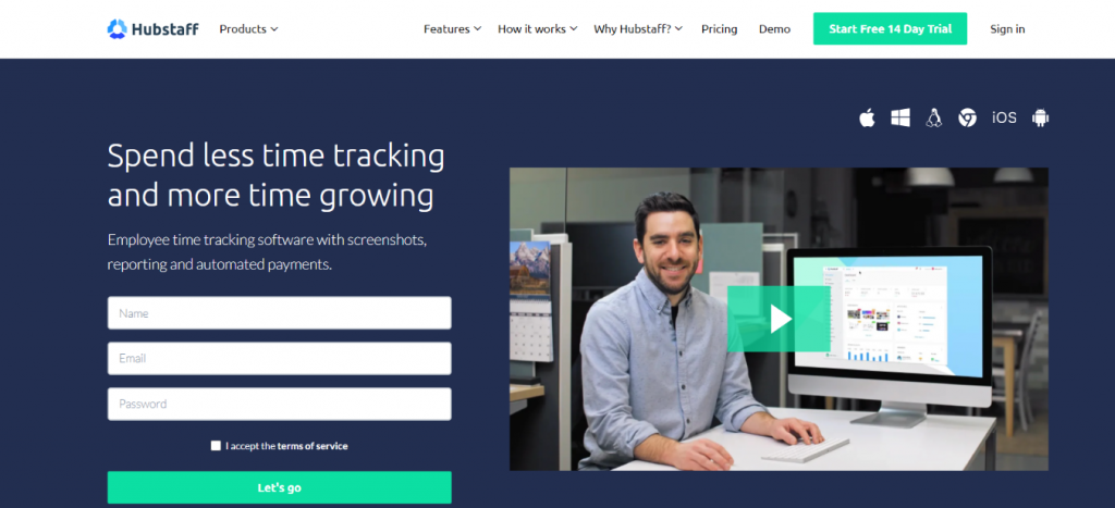 Hubstaff: Time tracking software and tool