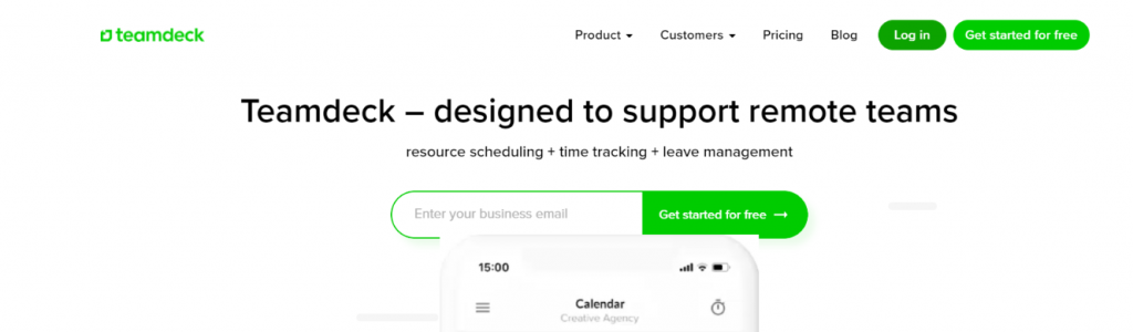 Teamdeck: Resource management tools and software