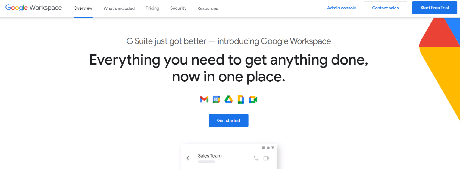 Google G suite: Airtable alternative and competitor