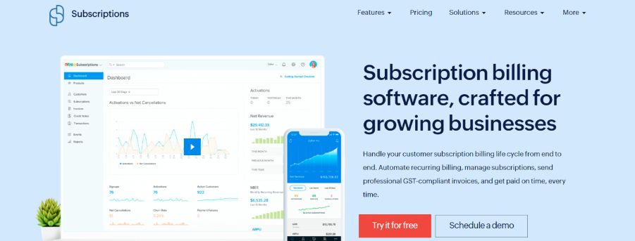 Zoho Subscriptions: Online Subscription Billing Software Platform