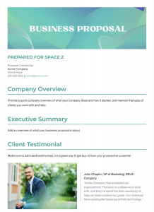 Business Proposal Template