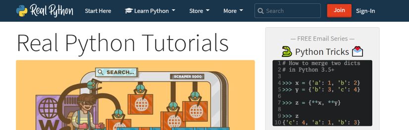 Real Python: Programming blog and website