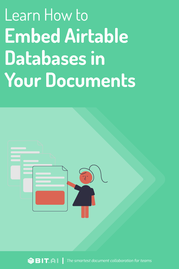 Embed airtable database in documents - Pinterest