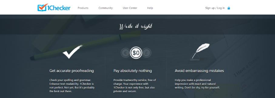 1Checker: Grammarly Alternative and Competitor