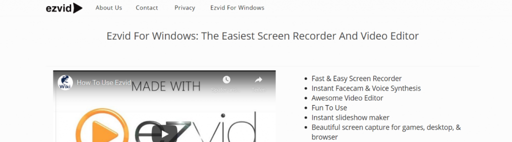 Ezvid: Video presentation software