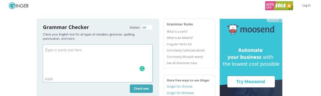 Ginger: Grammarly Alternative and Competitor