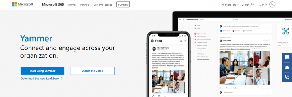 Yammer: Online meeting app and software