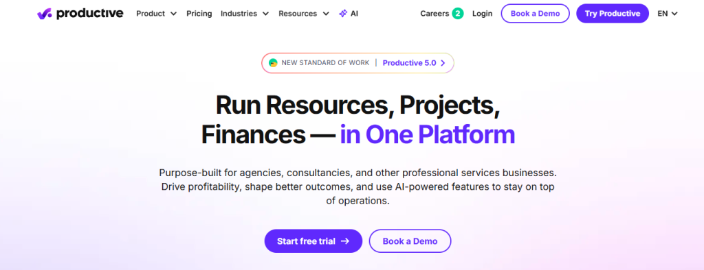 Productive.io: Asana alternative