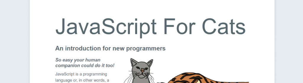 JavaScript For Cats: Resources to Learn Programming