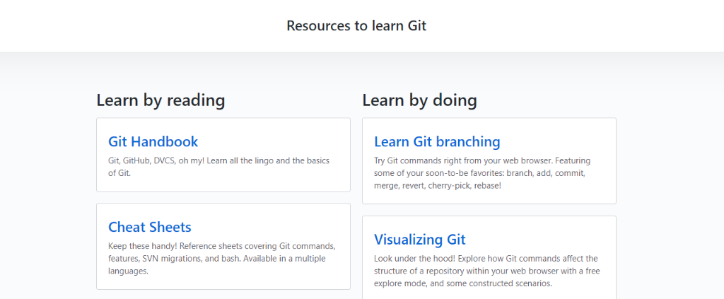 Try Git: Resources to Learn Programming