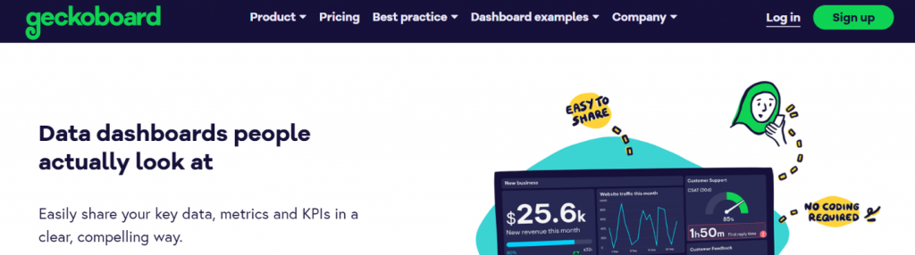 Geckoboard: KPI dashboard tools and software